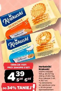 Netto Herbatniki Krakuski (różne rodzaje) oferta