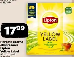 Netto Herbata czarna ekspresowa Lipton Yellow Label oferta