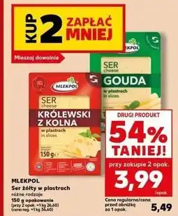 Kaufland Ser królewski z kolna - plastry Mlekpol oferta