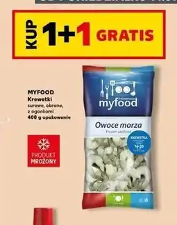 Kaufland Krewetki surowe obrane z ogonkiem Myfood oferta