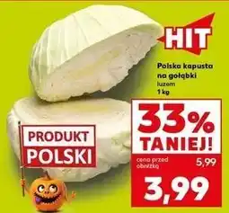 Kaufland Kapusta na gołąbki polska oferta