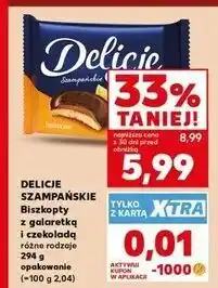 Kaufland Ciastka z galaretką pomarańczową Delicje Szampańskie oferta