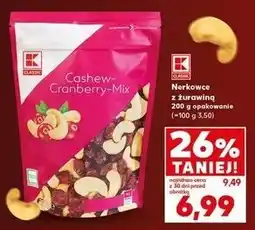 Kaufland Nerkowce z żurawiną K-Classic oferta