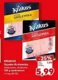 Kaufland Szynka królewska z fileta kurczaka Krakus Animex oferta