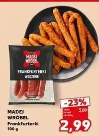 Kaufland Frankfurterki wędzone Madej & Wróbel oferta