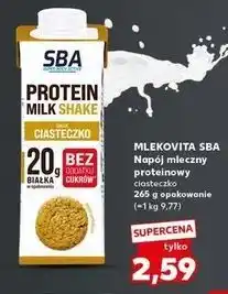 Kaufland Napój shake ciasteczko Mlekovita Sba oferta