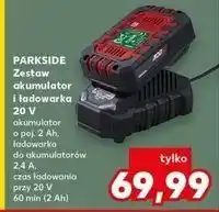 Kaufland Akumulator z ładowarką 20 v Parkside oferta