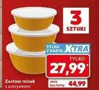Kaufland Zestaw misek emaliowanych z pokrywkami oferta