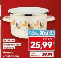Kaufland Garnek emaliowany 16 cm oferta