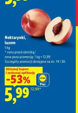 Lidl Nektarynki luzem oferta