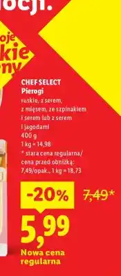 Lidl Pierogi ruskie Chef Select oferta