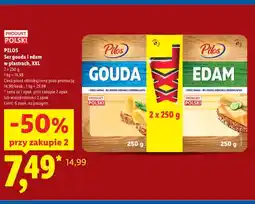 Lidl Ser gouda w plastrach XXL 2-pak Pilos oferta
