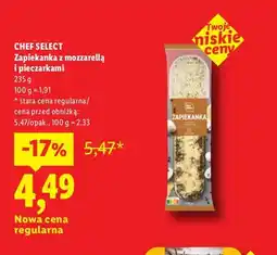 Lidl Zapiekanka z mozzarellą i pieczarkami Chef Select oferta