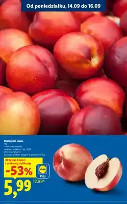 Lidl Nektarynki luzem oferta