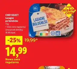 Lidl Lasagne po bolońsku Chef Select oferta