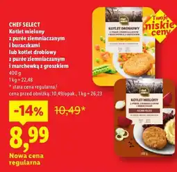Lidl Kotlet mielony z purée ziemniaczanym i buraczkami Chef Select oferta