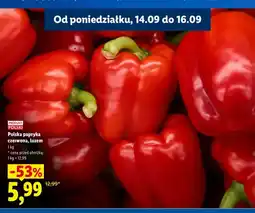 Lidl Papryka czerwona polska oferta