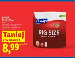 Lidl Ręcznik papierowy 2-warstwowy XXL Floralys oferta
