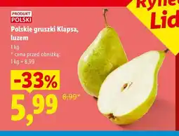 Lidl Gruszki Klapsa polskie Ryneczek Lidla oferta