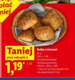 Lidl Bułka z ziarnami oferta