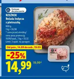Lidl Rolada indycza z pietruszką Rzeźnik oferta