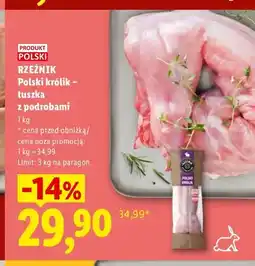 Lidl Polski królik tuszka z podrobami Rzeźnik oferta