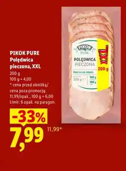 Lidl Polędwica pieczona XXL Pikok Pure oferta