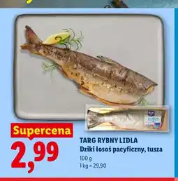 Lidl Dziki łosoś pacyficzny tusza Targ Rybny Lidla oferta