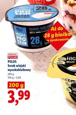 Lidl Serek wiejski wysokobiałkowy Pilos oferta