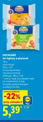 Lidl Ser topiony w plastrach tost Hochland oferta