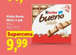 Lidl Kinder Bueno White 5-pak oferta