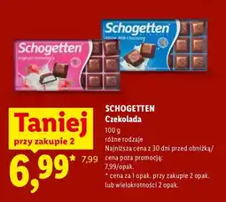 Lidl Czekolada Schogetten oferta