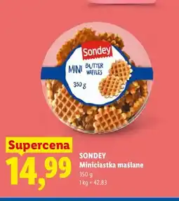 Lidl Miniciastka maślane Sondey oferta