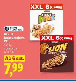 Lidl Batony zbożowe Cini Minis XXL 6-pak Nestlé oferta