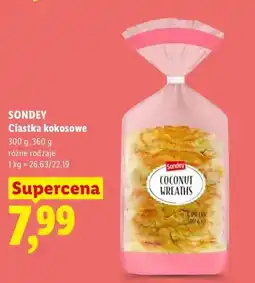 Lidl Ciastka kokosowe Sondey oferta