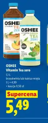 Lidl Vitamin Tea zero kaktus-mięta Oshee oferta