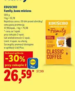Lidl Kawa mielona Family Eduscho oferta