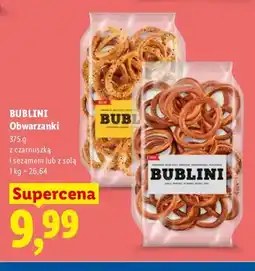 Lidl Obwarzanki z czarnuszką i sezamem Bublini oferta