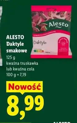 Lidl Daktyle smakowe kwaśna truskawka Alesto oferta