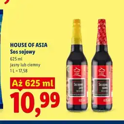 Lidl Sos sojowy jasny House of Asia oferta