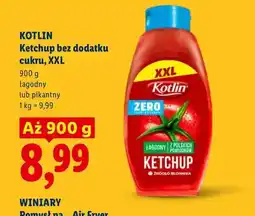 Lidl Ketchup bez dodatku cukru łagodny XXL Kotlin oferta