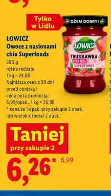 Lidl Owoce z nasionami chia Superfoods Łowicz oferta