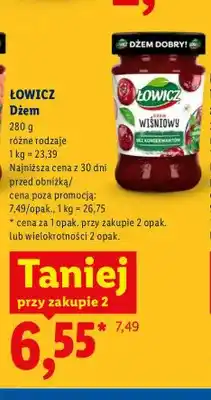 Lidl Dżem Łowicz oferta