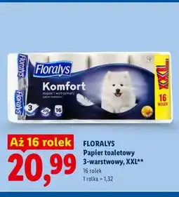 Lidl Papier toaletowy 3-warstwowy XXL Floralys oferta