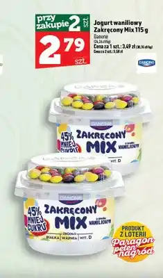 Topaz Jogurt waniliowy Zakręcony Mix Danone oferta