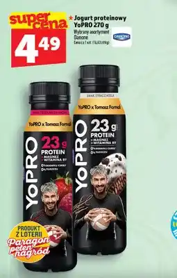 Topaz Jogurt proteinowy YoPRO truskawka-malina Danone oferta