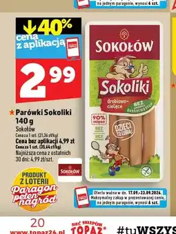 Topaz Parówki Sokoliki Sokołów oferta