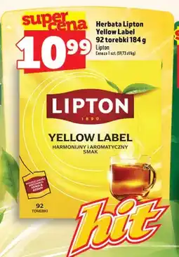 Topaz Herbata Lipton Yellow Label oferta