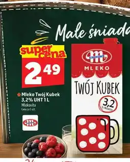 Topaz Mleko UHT Twój Kubek Mlekovita 3,2% oferta