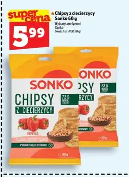 Topaz Chipsy z ciecierzycy Sonko papryka oferta